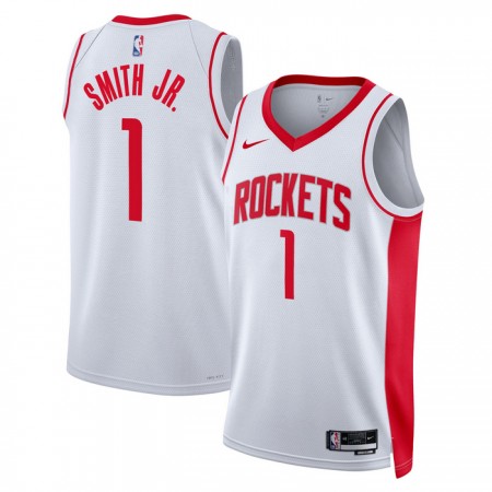 Män Houston Rockets Tröja Jabari Smith JR 1 Nike 2022-23 Association Edition Vit Swingman